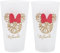 Stor Juego de 2 Vasos de Agua de Cristal de 490 ml de Minnie Mouse