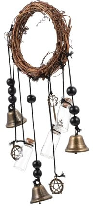 Kisangel 1Stk dekorative Windspiele Country Style einfahrt café Kranzhaken für Haustür Türgriff für den Außenbereich Türknauf Wohnkultur Windspiel zum Aufhängen für den Garten Hof Windspiel
