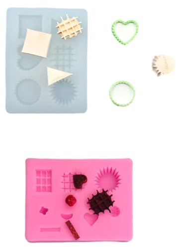 Silikon Fondant Form 2 Stück Liebe Erdbeer Dessert Silikonform Kuchen Plätzchenform