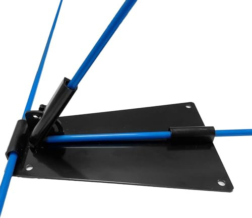 Upgrade Golf Club Swing Impact Plate Trapez Alignment Stick Rods Base for Irons Oversized Hitting, Golf Club Face Stickers Training Aids for Golfer Swing Practice (Black Golf Swing Plate)