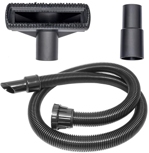 Replacement Henry Hetty Hoover Vacuum Hose Bundle Set | 2.5 Metre Pipe Attachments | Spare Parts Cleaning Adaptor Tool | 32mm Fitting Compatible Part - Includes Bonus Brush Head Plus Adapter