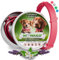Monked | Natürliches Flohhalsband Hunde ohne Chemie | Zeckenhalsband für Hunde klein & groß | Größenverstellbar | bis 8 Monate Schutz | Zeckenschutz Hund | Anti Floh Hund | Anti Floh Hund [Pink]