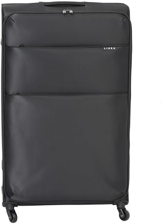 Linea Sorento Fabric Soft Shell Suitcase Black 22in/57cm