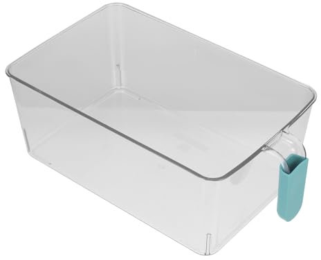 Alipis Caja De Almacenamiento Para Nevera Transparente Organizador De Frutas Y Verduras Con Tapa Contenedor De Cocina De Gran Capacidad 12.2X7.1X4.5 Pulgadas