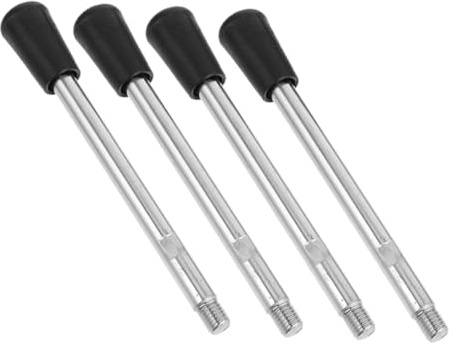 SHINEOFI 4 Pezzi Volantino Filettato M10 in Acciaio al Carbonio e Plastica, Maniglia Girevole per Tornio e Fresatrice, Facile Installazione