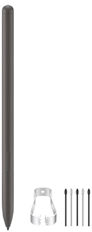 Galaxy Tab S9 FE S Pen Replacement for Samsung Galaxy Tablet S9 FE+/S9 FE Plus/S10 FE/S10 FE+ Stylus - Air Command, Magnetic Attraction, with 5PCS Tips/Nibs (Grey)