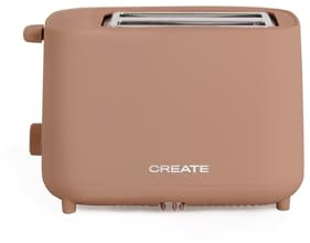 CREATE/TOAST STUDIO/Grille-pain Moka/ 6 niveaux de puissance, tiroir ramasse-miettes, thermostat, décongélation, réchauffage, système de sécurité, 750W