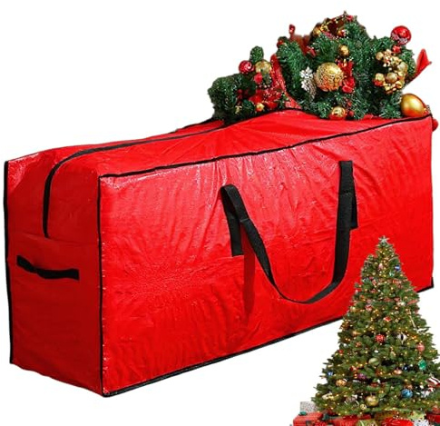 Wasserdichte Weihnachtsbaum Aufbewahrungstasche - Große 228 cm Aufbewahrungshülle für Künstlichen Weihnachtsbaum | Aufbewahrung Für Wohnheim Kleidung & Deko Keller Garage