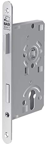 Basi 9250-5522 Einsteck-Zimmertürschloss Silber, Multicolor