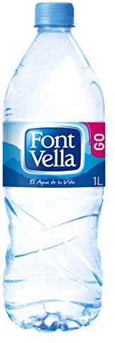 Agua mineral natural Font Vella botella 1 l