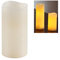 Flower Power LED Kerze, Creme, 10x20