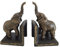 Buchstütze Elefant 2 Stück Buchständer Gusseisen Kolonialstil Antik-Stil