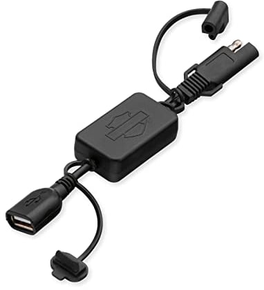 HARLEY-DAVIDSON Adapter SAE 2-Pin auf USB Anschluss 12 V-Batterie-Ladekabel Mini-Kabelbaum für Handy, GPS & alle Geräte