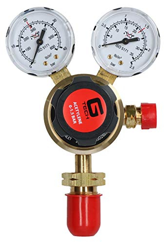 Régulateur d'acétylène seule Étape 2 bouteille de gaz manomètre 25 bars Soudeur