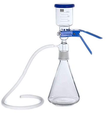 Zhenwo 1000 Ml Laboratory Suction Device Buchner Funnel Vacuum Suction Filter Device with Handle Pump 1 L Erlenmeyer Jug,1000ml