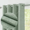 always4u Linen Look 100% Blackout Eyelet Curtains Thermal Energe Saving for Bedroom 1 Pair Noise Reducing Solid Modern Window Treatment for Home Decoration Sage Green W90*L90