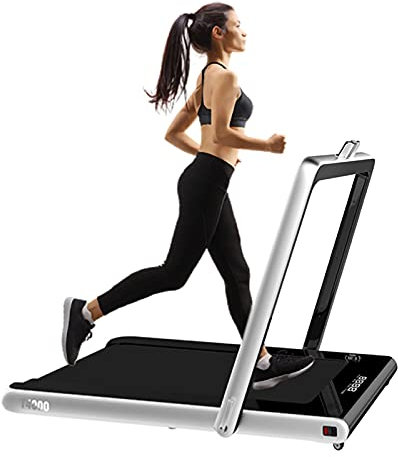 Magic World's Slimmest Folding Treadmill for Home - 2.25HP Powerful Motor, Bluetooth Speaker, Remote Control Speed Variation, LCD Display - Treadmills for Home Foldable