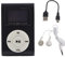 Mini MP3 player,Mini LCD Screen Display USB Music Player,with Earphones,Ultra-light Clip-on Player,Metal Shell,Support 32G,Suitable for Sports,Listening to Music(Black)