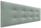 DHOME Kunstleder oder Stoff Kopfteil AQUALINE Pro mit 2 Reihen von Knöpfen gepolstertes Kopfteil Luxus Bett (160cm (Betten 150/160), Stoff Aquamarin)