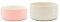 Scruffs Classic & Icon 2 Piece Dog Food & Water Bowl Set - 19cm | 20cm - Pink/Cream