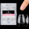 UNA GELLA Capsule Americaine Ongle Ballerine Extra Courte, 216 Pièces 12 Tailles Forme Coffin en Acrylique Full Cover Autocollant pour Extensions & Nail Art