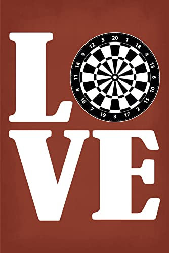 Aus Holz 20x30cm Love Darten Liebe Pfeile Hobby Kneipe Spruch Tafel