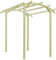 PURADAY Pergola da Giardino in Legno di Pino Impregnato 180x197x210 cm Nature Pergola Cortile Forma Base Stabile Piante Rampicanti Decorazione della Terrazza Zona di Riposo Assemblaggio è Semplice