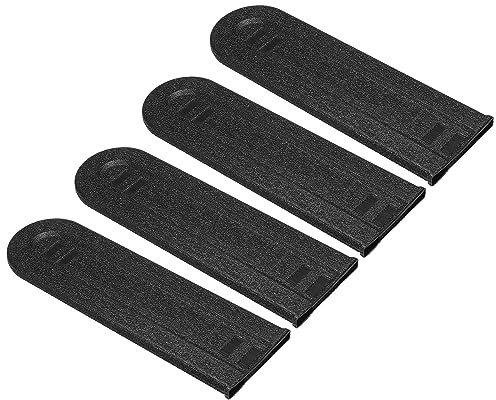 PATIKIL 10 Inch Chainsaw Chain Cover, 4 Pack Chain Saw Bar Protective Cover Plastic Chainsaw Saw Bar Scabbard Cover for Garden Chainsaw, Black