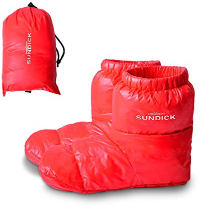 doorslay Down Booties Warm Socks for Men Women, Ultralight Sleeping Sock for Winter Camping, Backpacking, Soft & Cozy Camp Tent Bag Down Slippers Foot Warmer