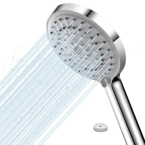 FASDUNT Duschkopf Wassersparend 𝟱 Strahlarten