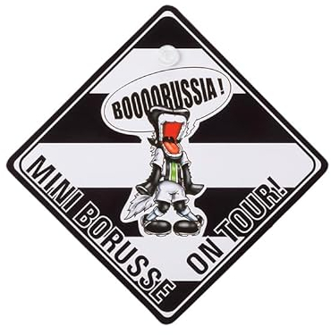 Borussia Mönchengladbach VFL Autoschild Schild Mini-Borusse on Tour