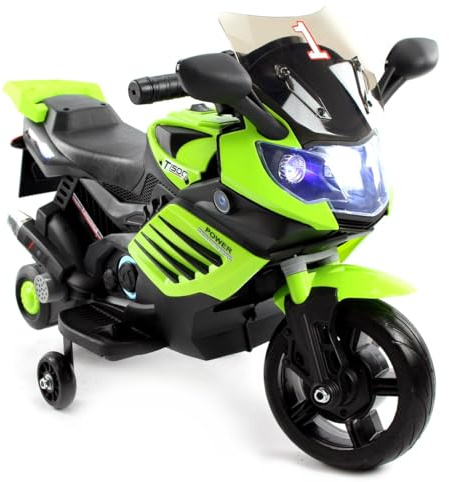 Motorrad RR S1000, Kinderauto Kinderfahrzeug Elektromotorrad (Grün)