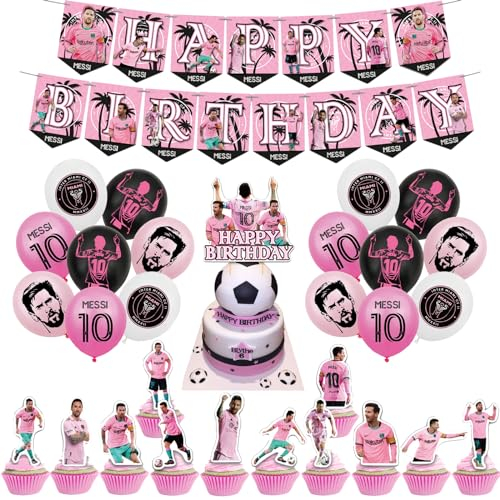 Decoración Cumpleaños Lionel Messi Fiesta Cumpleaños Messi Decoraciones Cumpleaños Lionel Messi Globos para Fiesta Messi Globos Decoracion Lionel Messi Decoracion Tartas Messi Pancarta Decoración
