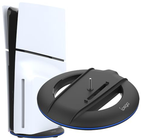 Support d'écran pour PS5 Slim vertical, disque et base numérique avec vis pour Playstation 5 Slim Accessoires (sans lumière)