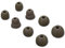 4 Paia Gommini per Beats Powerbeats Pro/Powerbeats 3/Powerbeats 4, 4 Misure Auricolari di ricambio in Silicone per 4mm Auricolari In-Ear (Verde militare)