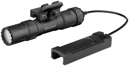 OLIGHT Odin S Linterna Táctica Potente Recargable Adaptación para M-LOK 1500 Lúmenes 250 Metros con Interruptor de Presión Remoto Mejorado IPX8 (Negro)