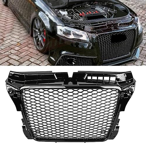 KLFDT Coche Rejillas Frontales de radiador para Audi A3/S3 8p 2009 2010 2011 2012 2013,Parrilla de Rejilla Delantera de Coche Rejillas Delanteras Piezas de Coche