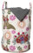 ABAKUHAUS Blumen Wäschesack 2er Pack, Hase mit Blumenkopfschmuck, Wäschekorb mit Griffen und Kordelzugverschluss, Zweierpack 33cm x 50cm, Mehrfarbig Magenta
