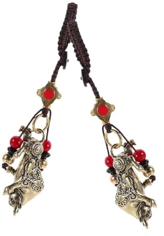 LALADEFIEE 2 Stücke Retro Stil Glyzinien Decor Schlüsselanhänger Bull für Dekorative Accessoires