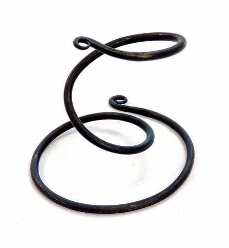 Pera Peris Trinkhornständer Spirale Methorn Ständer Halter Trinkhorn Klein Methorn Drinking Horn Mead für Mittelalter, Wikinger und LARP