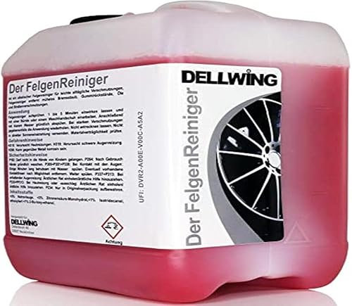 DELLWING Der FelgenReiniger Anwendungsfertig 5 L – Geeignet für behandelte Alufelgen & Stahlfelgen – Nur 1-5 Minuten Einwirkzeit