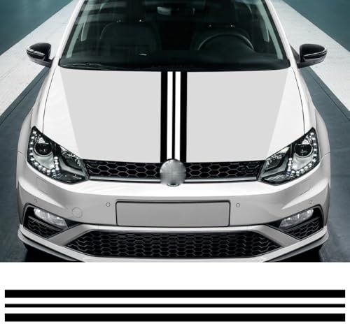 Auto Motorhaube Motorhaube Aufkleber, für VW Polo 6R 6C 9N2 9J GTI Auto Modifikation PVC Racing Style Aufkleber Auto Tuning Zubehör