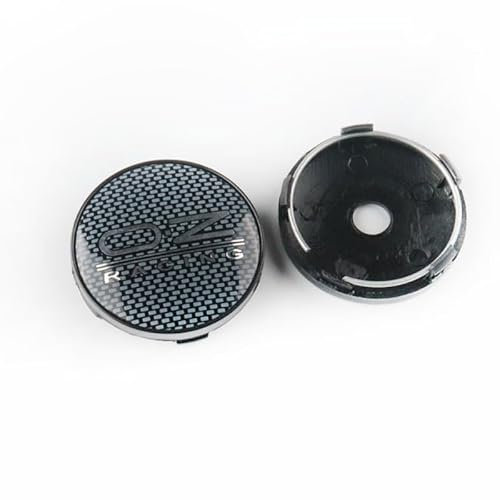 LDAAA Radkappen-Set, für OZ 4 Piece Robuste und Stilvolle Radabdeckungen Kratz- und verschleißfest,C Plaid Silver 60MM