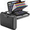 Fireproof File Organiser with Lock,Hard Case Document Box,13 Pocket Expanding File Folder,Portable Waterproof Document Organiser,Home Office Filing Folder for A4 Documents,Bill,Receipt