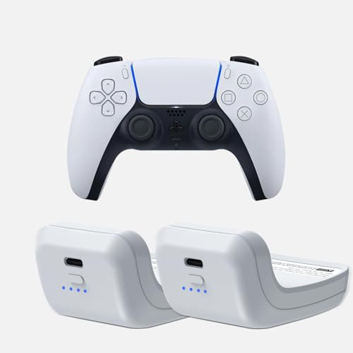 Uwayor 3000 mAh PS5 Controller batería externa para Sony Playstation 5 PS5 DualSense Controller Recargable PS5 Pack de batería de repuesto con cable de carga tipo C