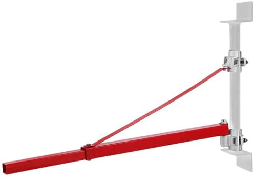 Eminchu Heavy Duty 600kg Hoist Support Arm Scaffold Mount for Electric Hoist Lifting with 180° Angle Adjustment for Construction Projects and Industrial Use