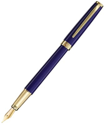 HERO Füllfederhalter-Set mit Iridium-Spitze, glattes Schreiben für Journaling, Kalligraphie und Zeichnen, elegantes Geschenk für Damen und Herren (Blau, Feine Spitze)