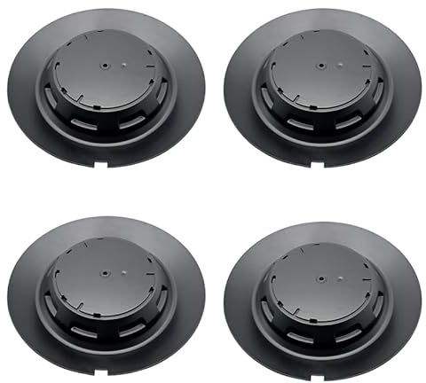 R-timer 4 Stück Nabendeckel für Mercedes-Benz 147mm BC-383 TY-006 BC455,Reifencenter Zubehör,ABS Wheel Caps,Stabil Fest Und Fällt Nicht Leicht BC-383 TY-006 / BC455 C-1463,Matte Black