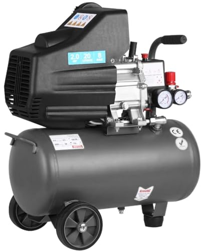 Compresor de aire profesional con certificado CE, 24 litros 2 CV 8 Bares