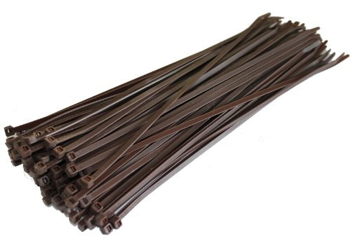 All Trade Direct 500 X Brown Cable Ties 300Mm X 4.8Mm Zip Tie Bases